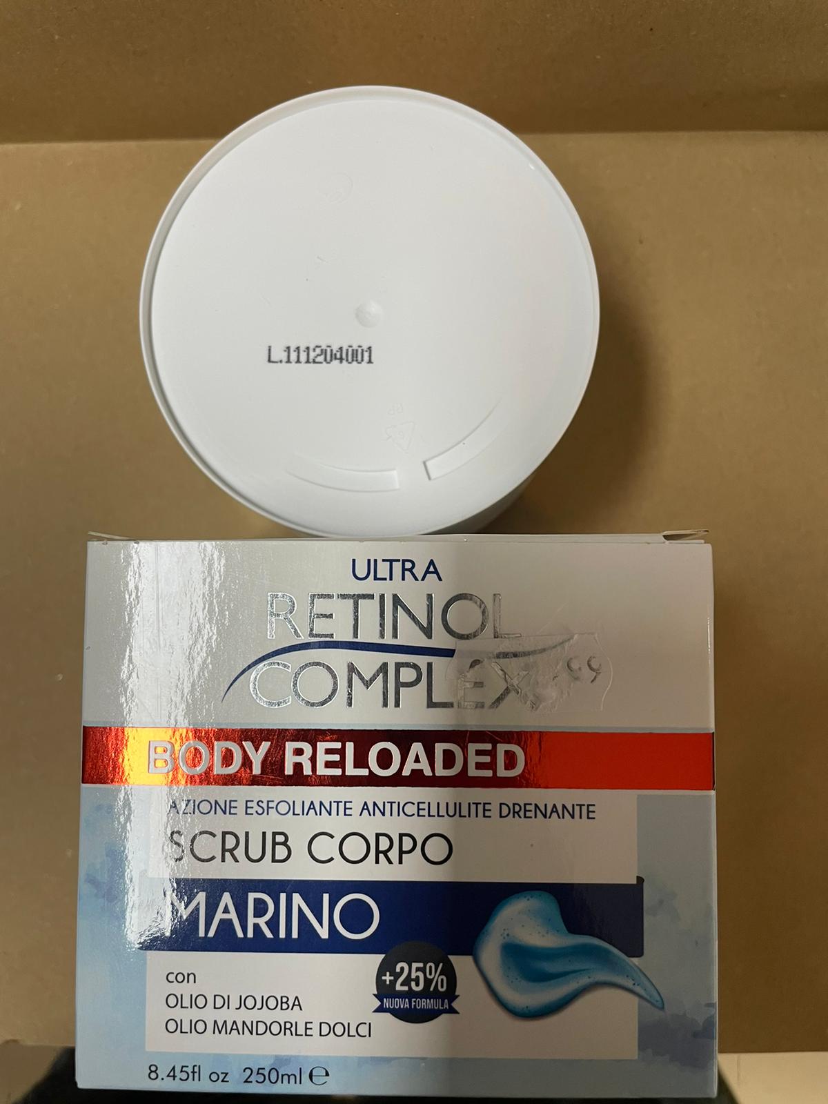 Official image of Body cream ; Ultra retinol complex ; Scrub corpo marino published by OECD 2