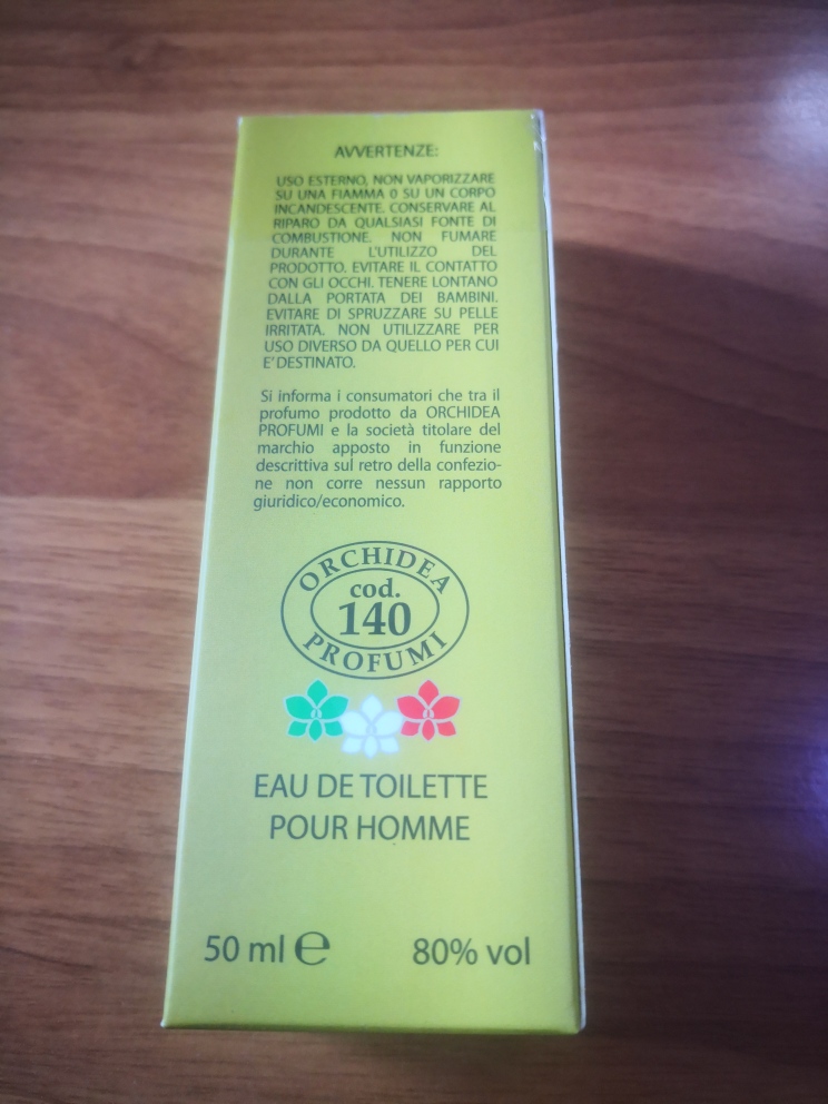 Official image of Perfume ; Orchidea Profumi ; Milione published by OECD 3
