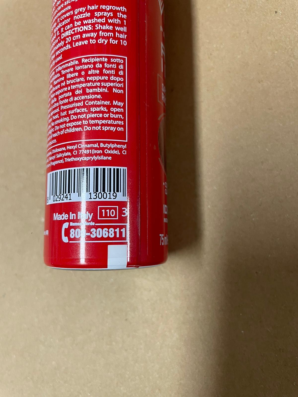 Official image of Hair spray ; Vitalcare ; Ritocco ideale rosso red published by OECD 3