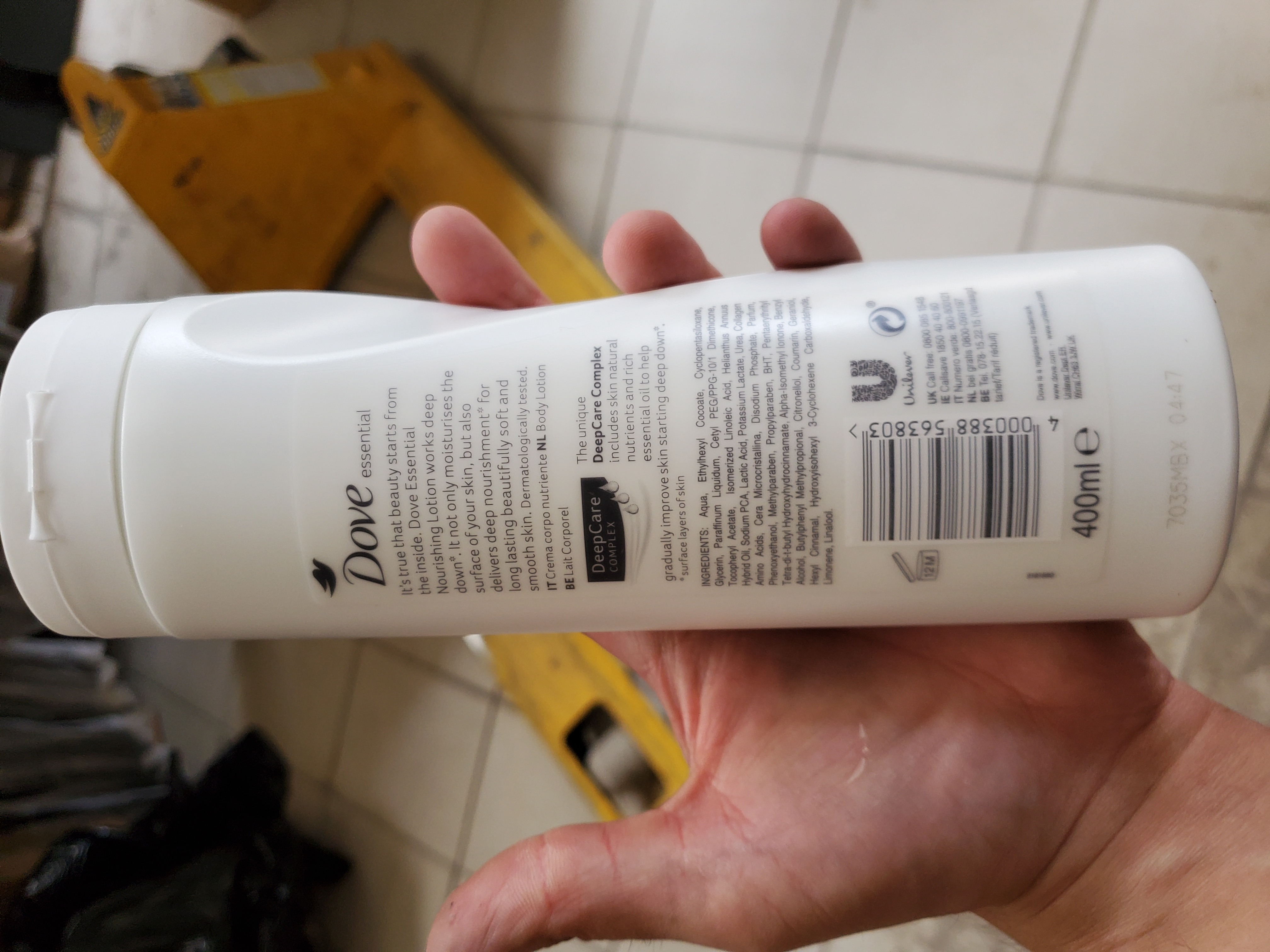 Official image of Body milk ; Dove ; Crema corpo nutriente published by OECD