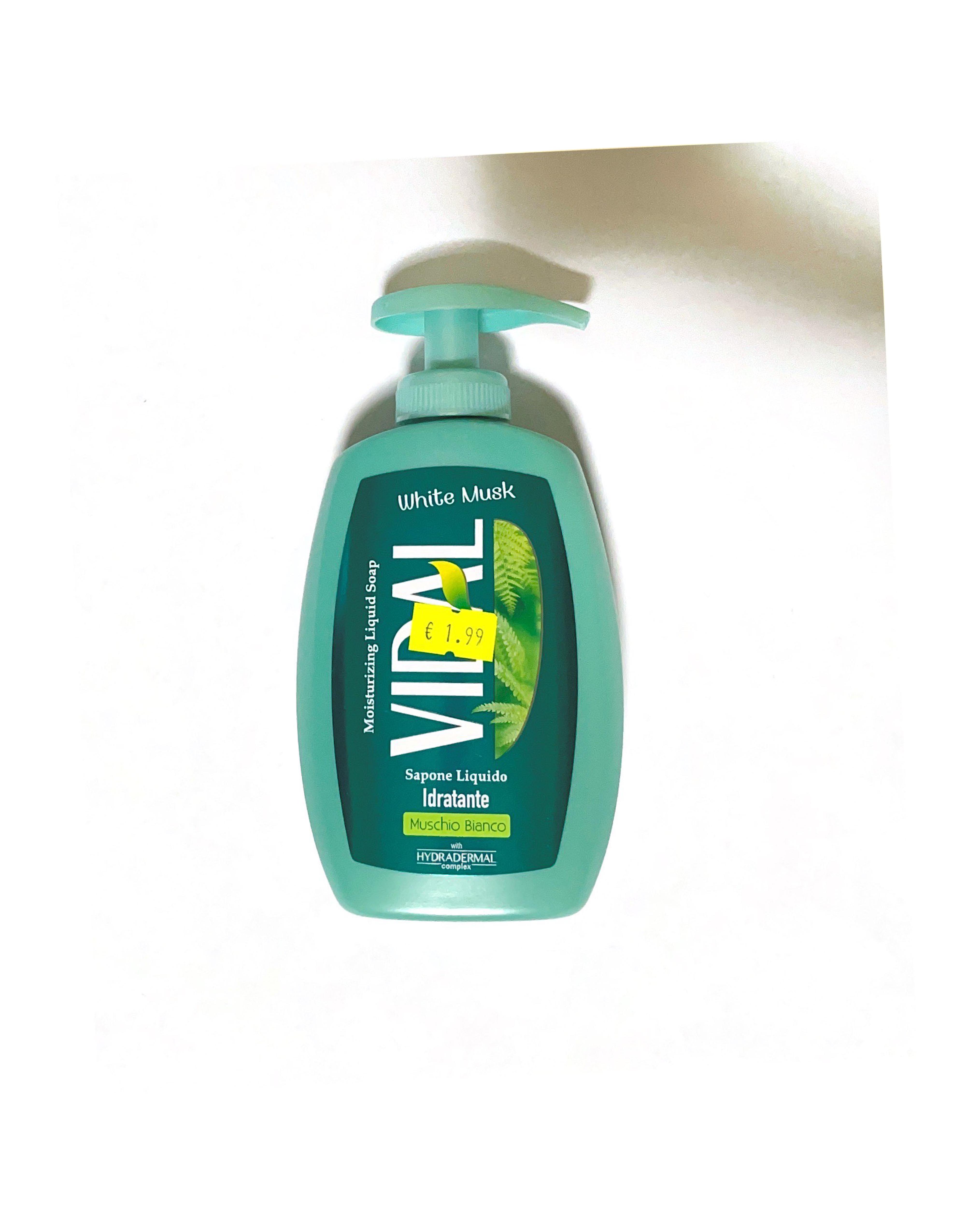 Official image of Liquid hand soap ; Vidal ; Sapone liquido idratante muschio bianco published by OECD