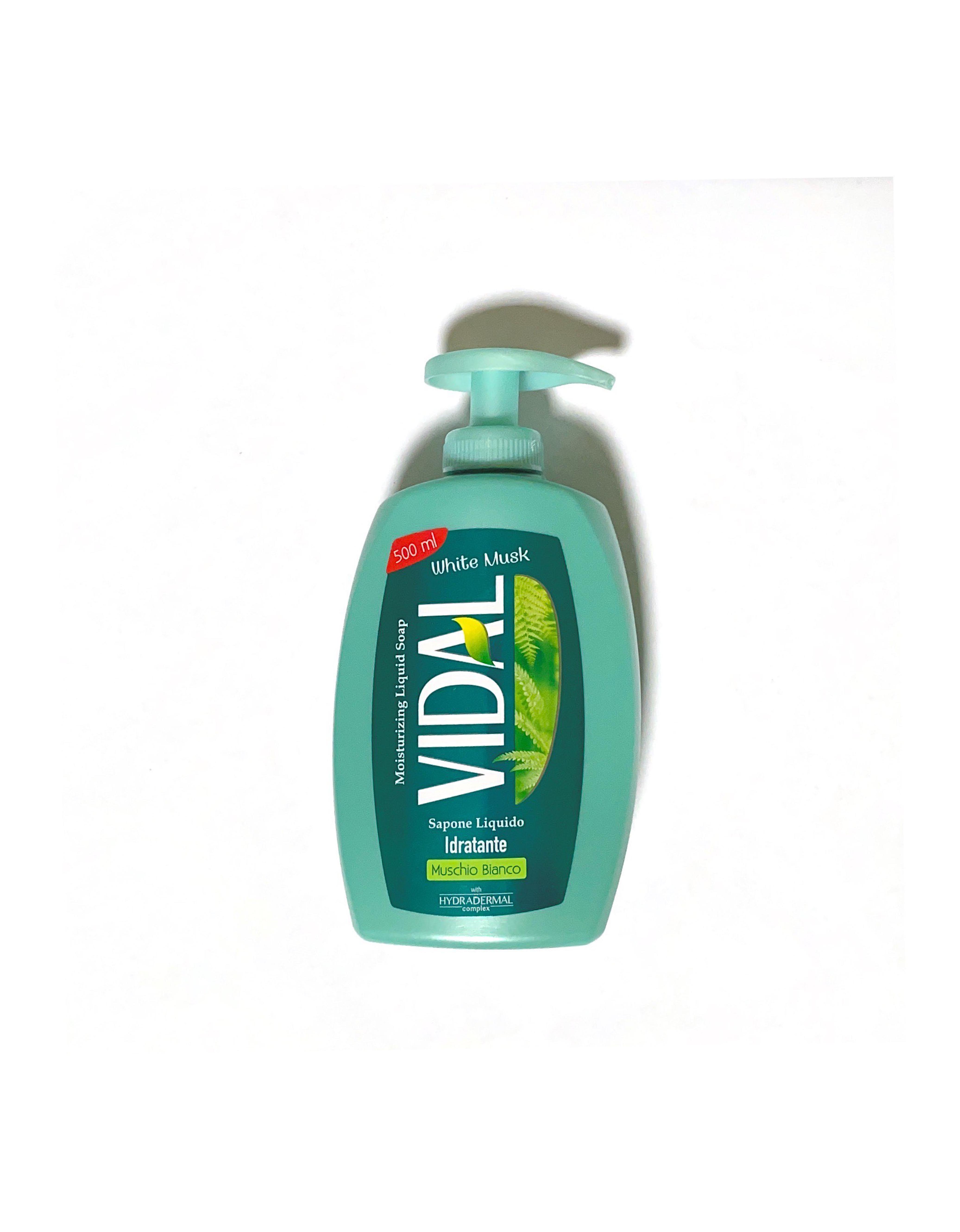 Official image of Liquid hand soap ; Vidal ; Sapone liquido idratante muschio bianco published by OECD 3
