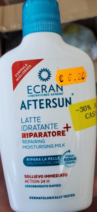 Official image of Aftersun milk ; ECRAN ; Aftersun latte idratante riparatore published by OECD 4