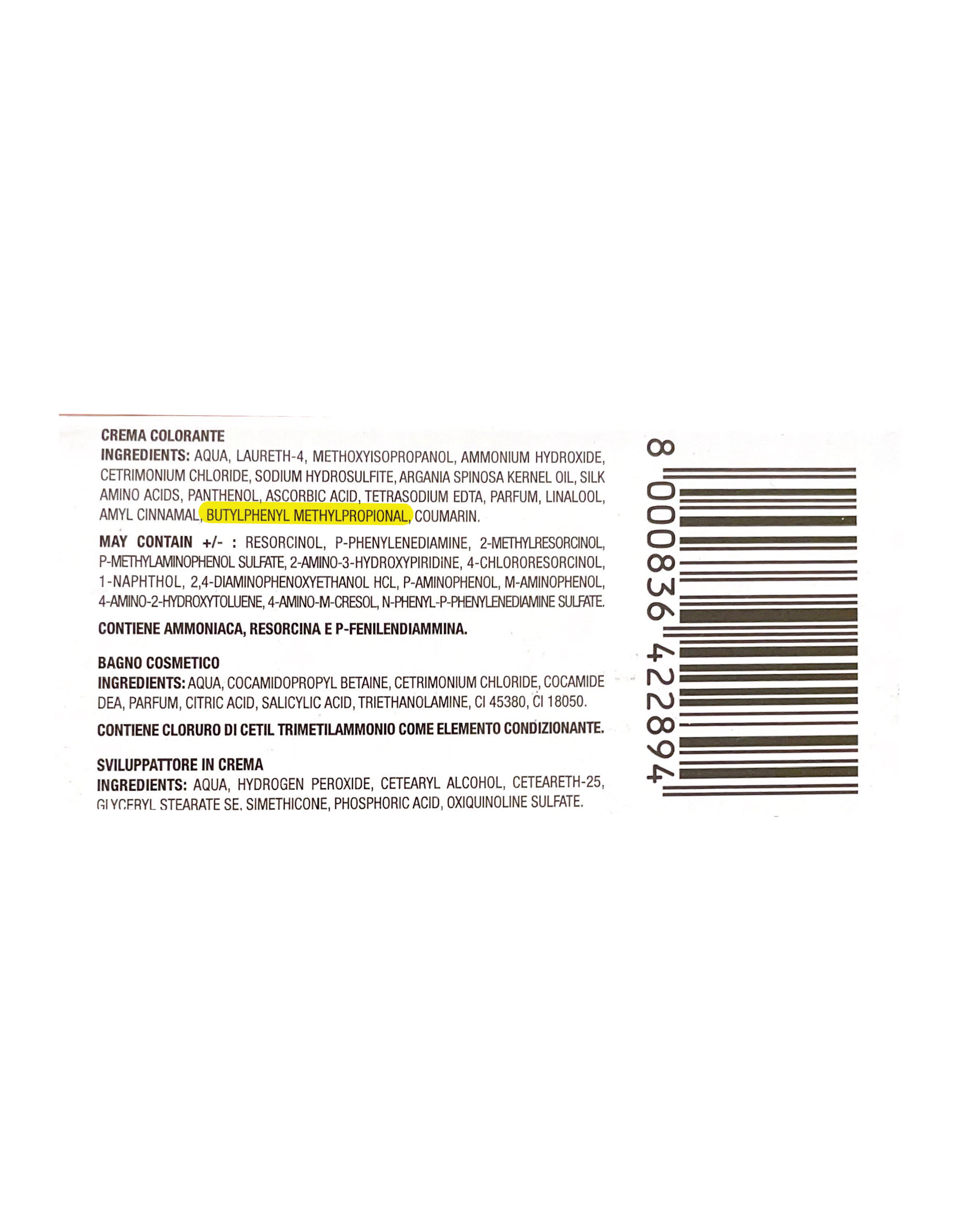 Official image of Hair dye set ; DIKSON ; POP COLOR Shampoo Colorante in Gel Balsamico published by OECD 2