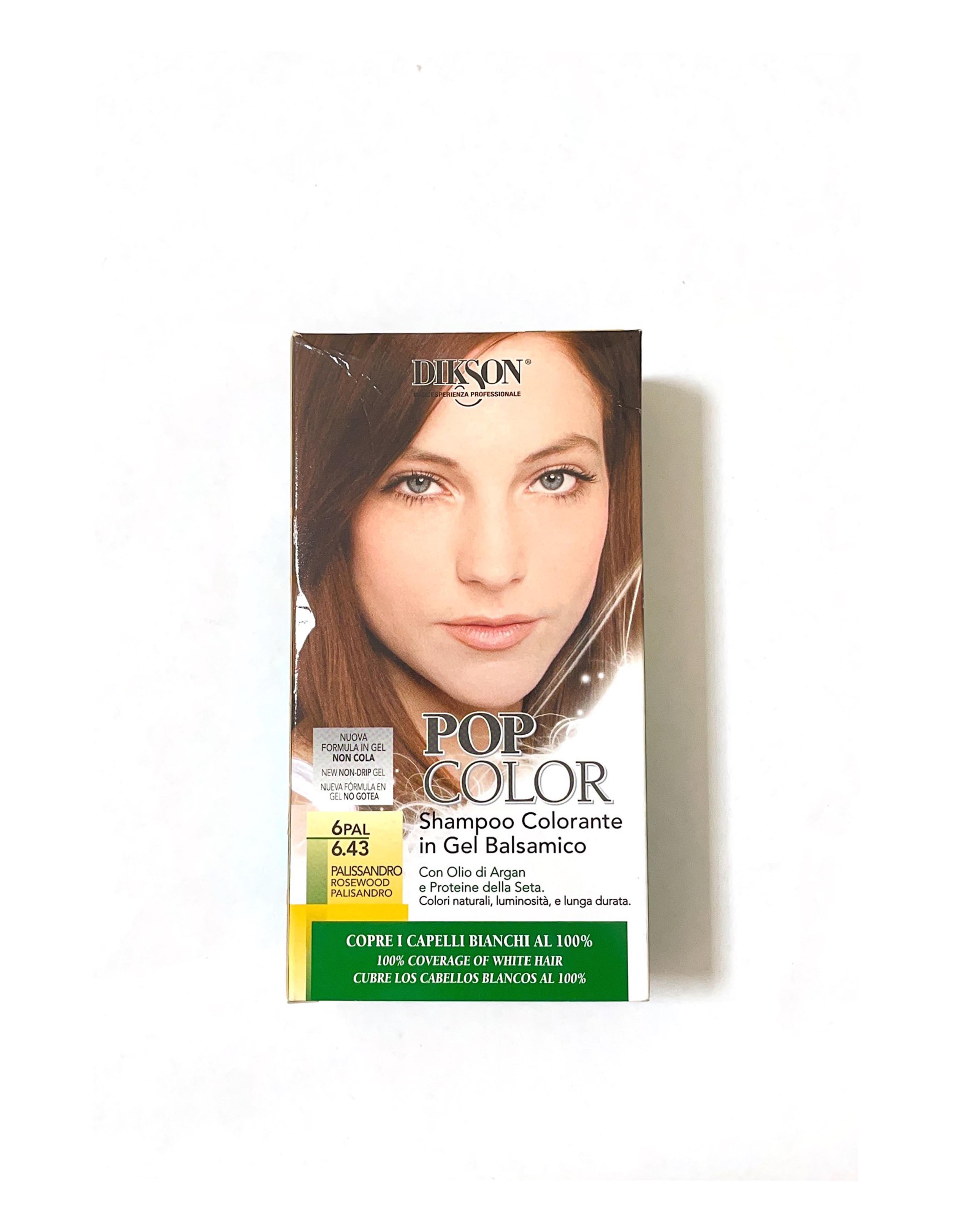 Official image of Hair dye set ; DIKSON ; POP COLOR Shampoo Colorante in Gel Balsamico published by OECD 5