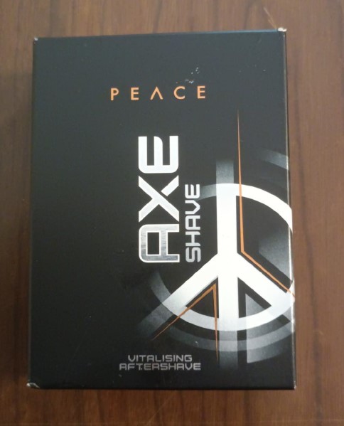 Official image of Aftershave ; Axe ; Peace Axe Shave published by OECD