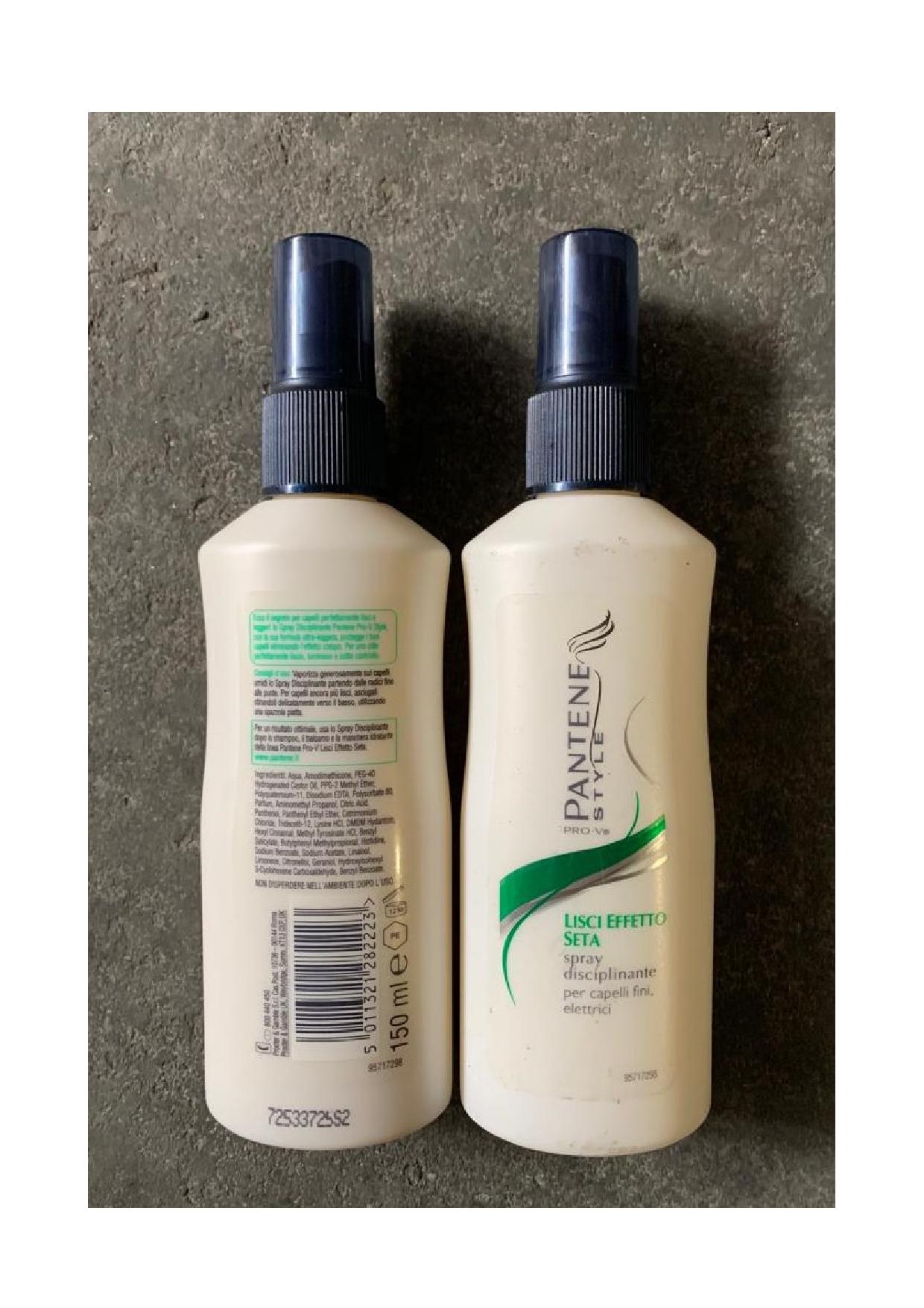 Official image of Hair spray ; PANTENE ; Pantene Style - capelli lisci effetto seta published by OECD