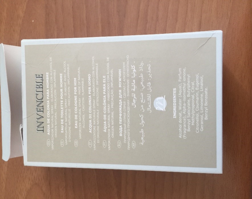 Official image of Perfume ; Unknown ; Invencible published by OECD
