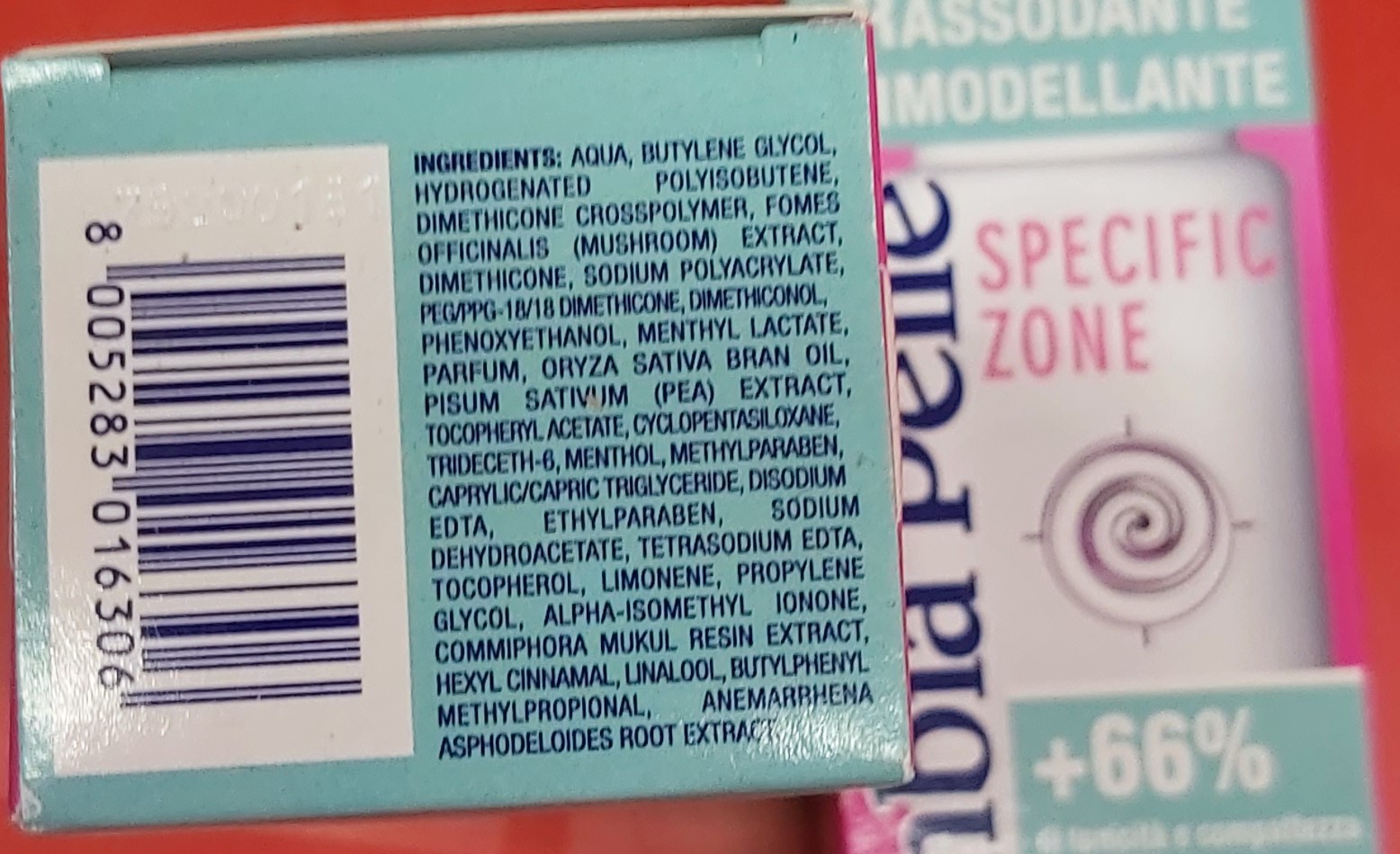 Official image of Breast firming cream ; Cadey ; Seno alto published by OECD 2