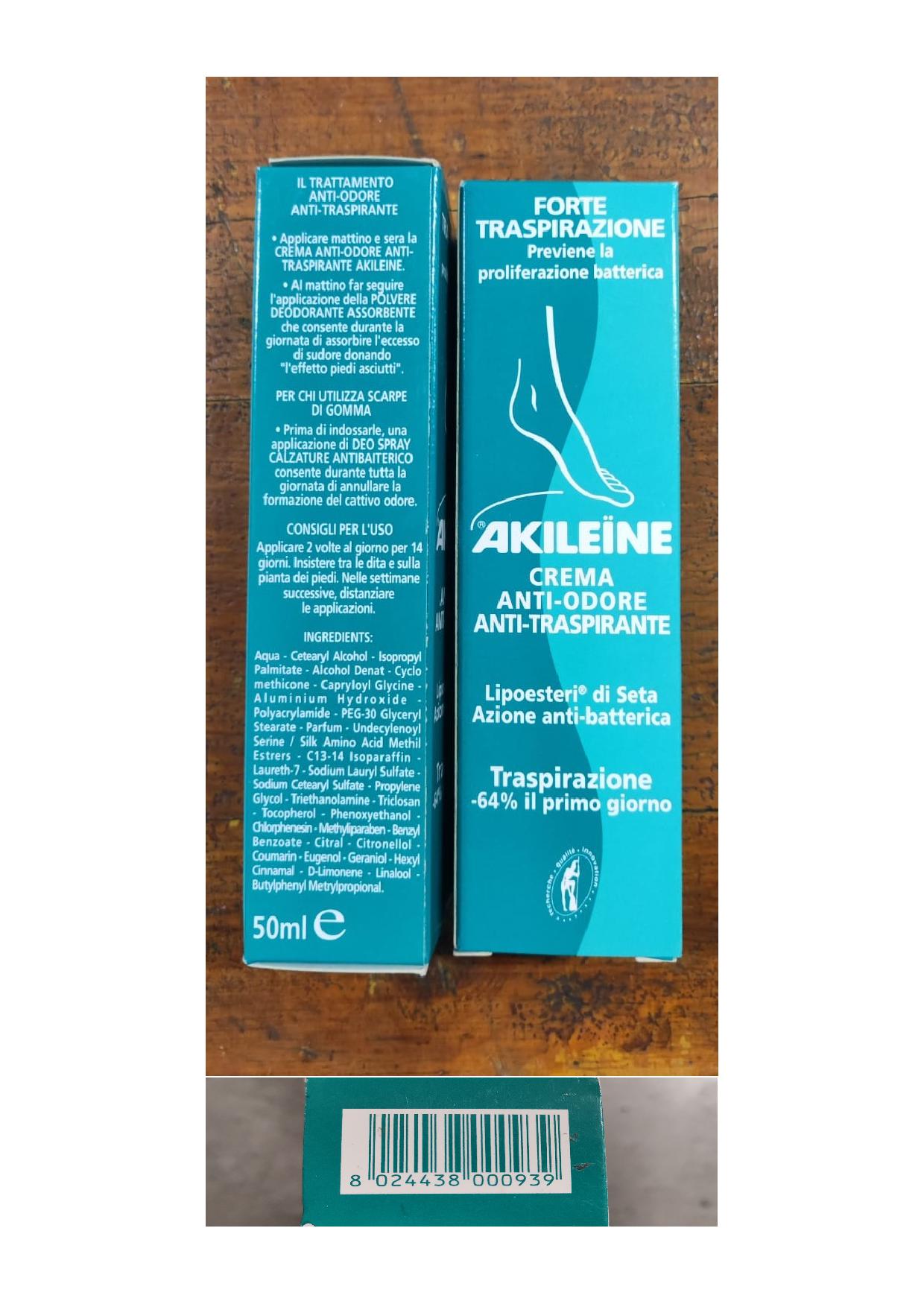Official image of Cream for feet ; Akileine ; Akileine crema published by OECD