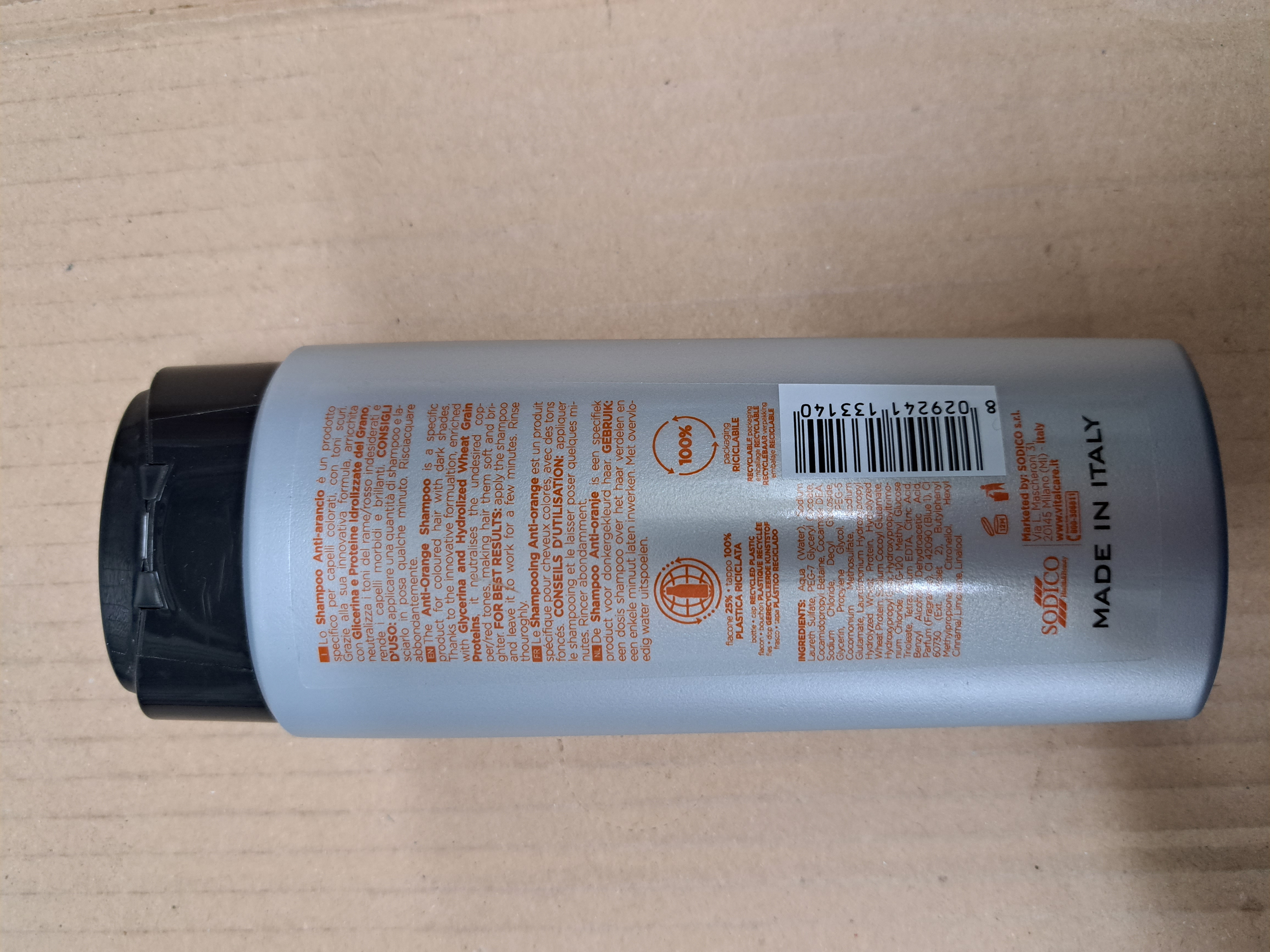 Official image of Shampoo ; Vitalcare ; Anti Arancio published by OECD