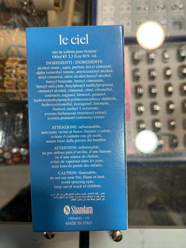 Official image of Eau de toilette ; Shandara ; le ciel published by OECD 2