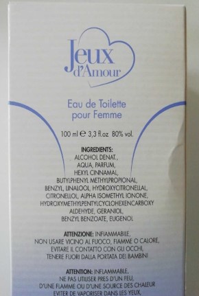 Official image of Perfume ; Comin parfum ; Jeux d'amor published by OECD 2