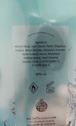 Official image of Perfume ; REAL TIME ; Acqua di mare published by OECD 3