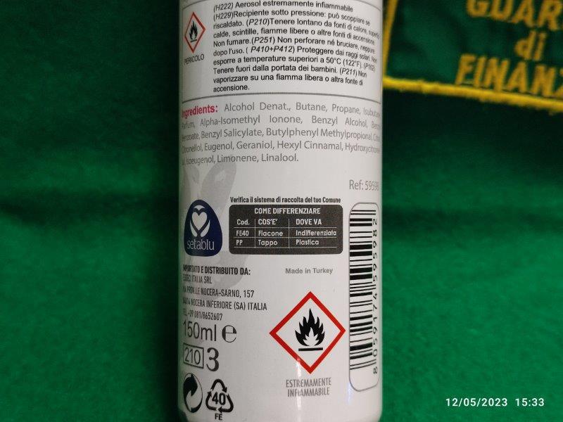 Official image of Deodorant spray ; Setablu ; Black flower published by OECD 4