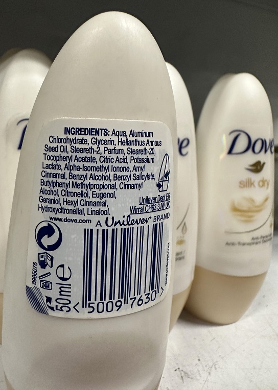 Official image of Deodorant ; Dove ; Silk Dry published by OECD 2