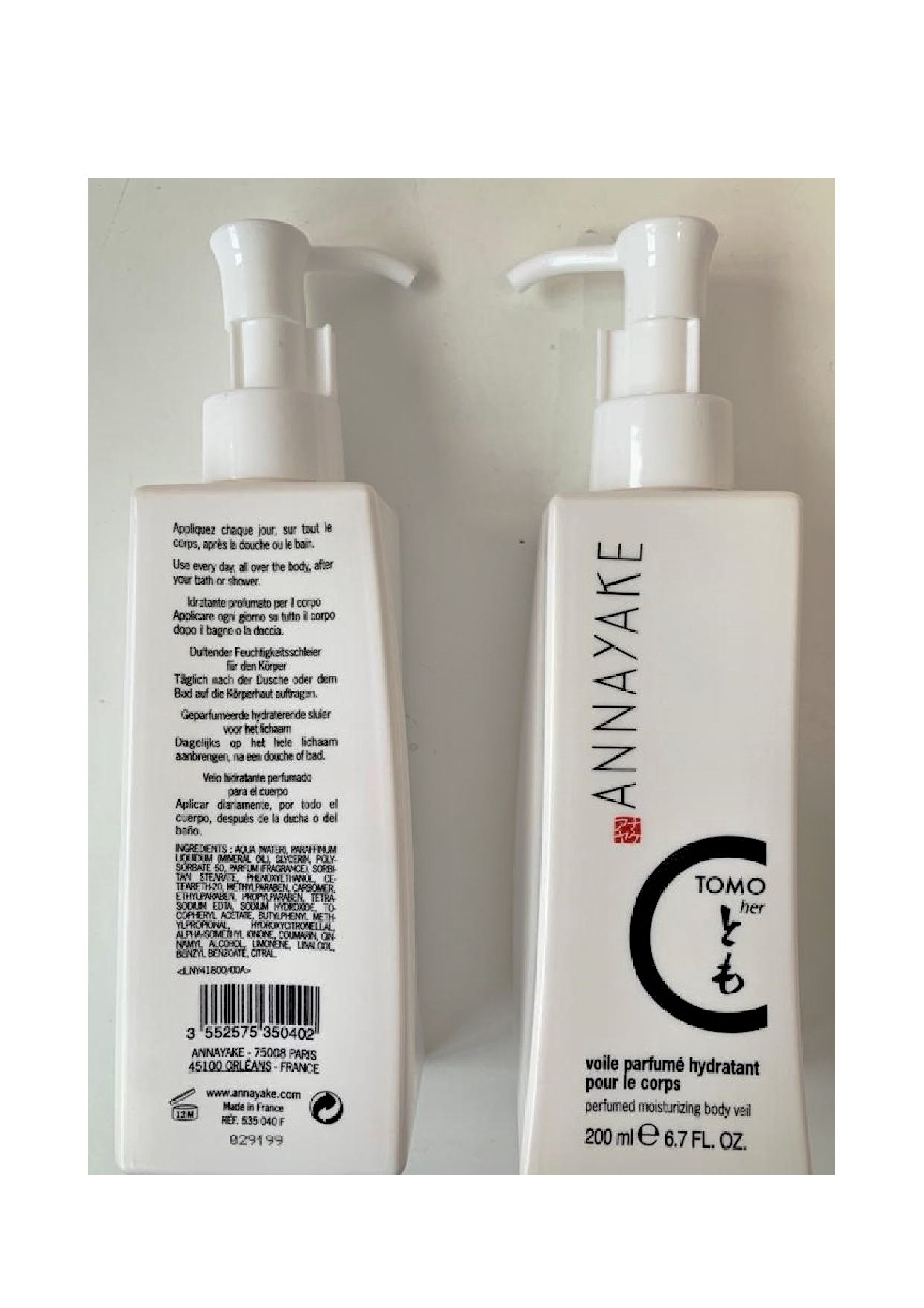 Official image of Body cream ; ANNAYAKE ; Profumo idratante per il corpo published by OECD