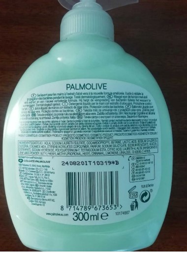 Official image of Liquid soap ; Palmolive ; Hygiene plus published by OECD 2