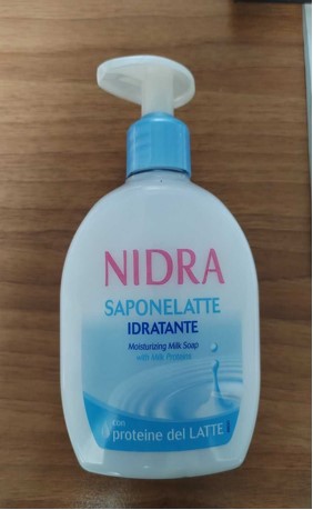 Official image of Liquid soap ; NIDRA ; Saponelatte Idratante published by OECD