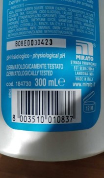Official image of Shower foam ; Malizia ; Crema di latte nutriente published by OECD 2