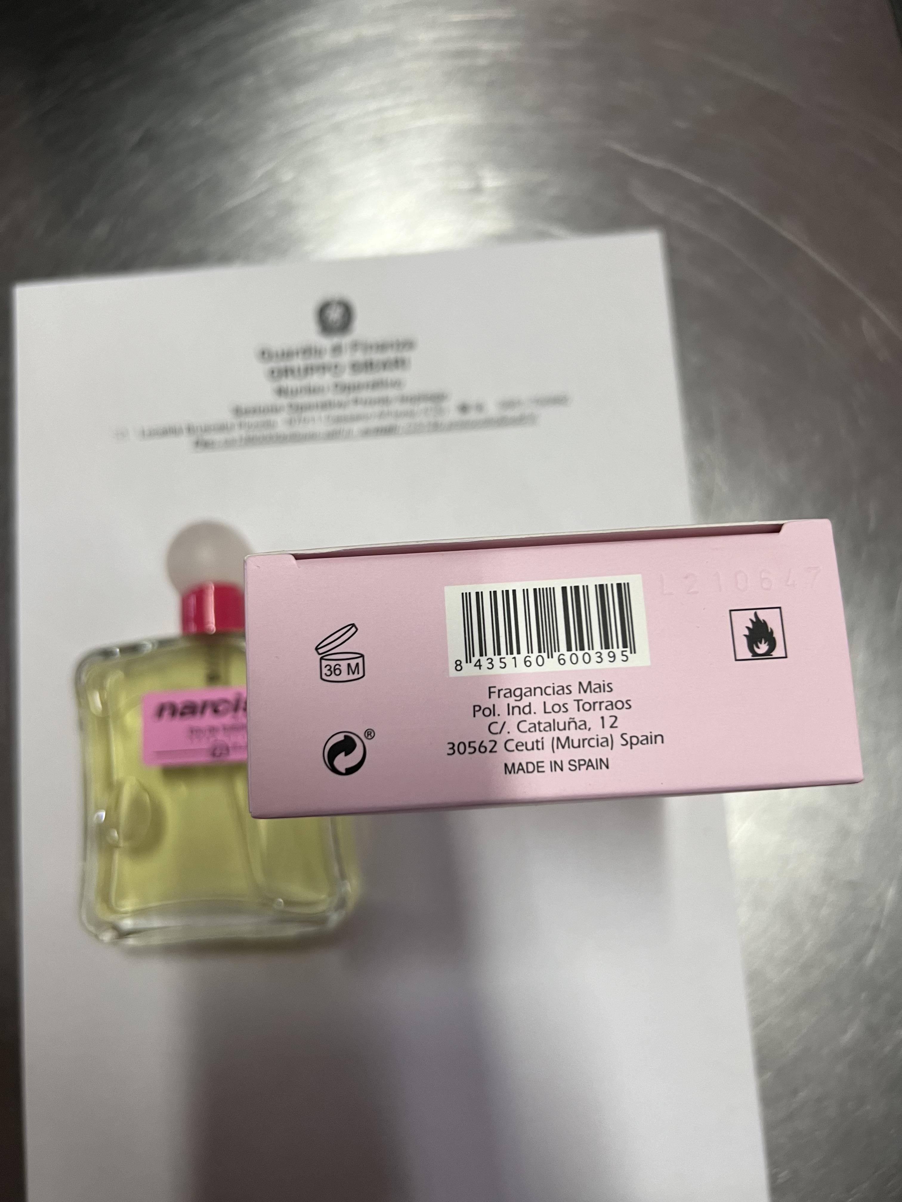 Official image of Eau de toilette ; Unknown ; Narciso de naturmais published by OECD 2