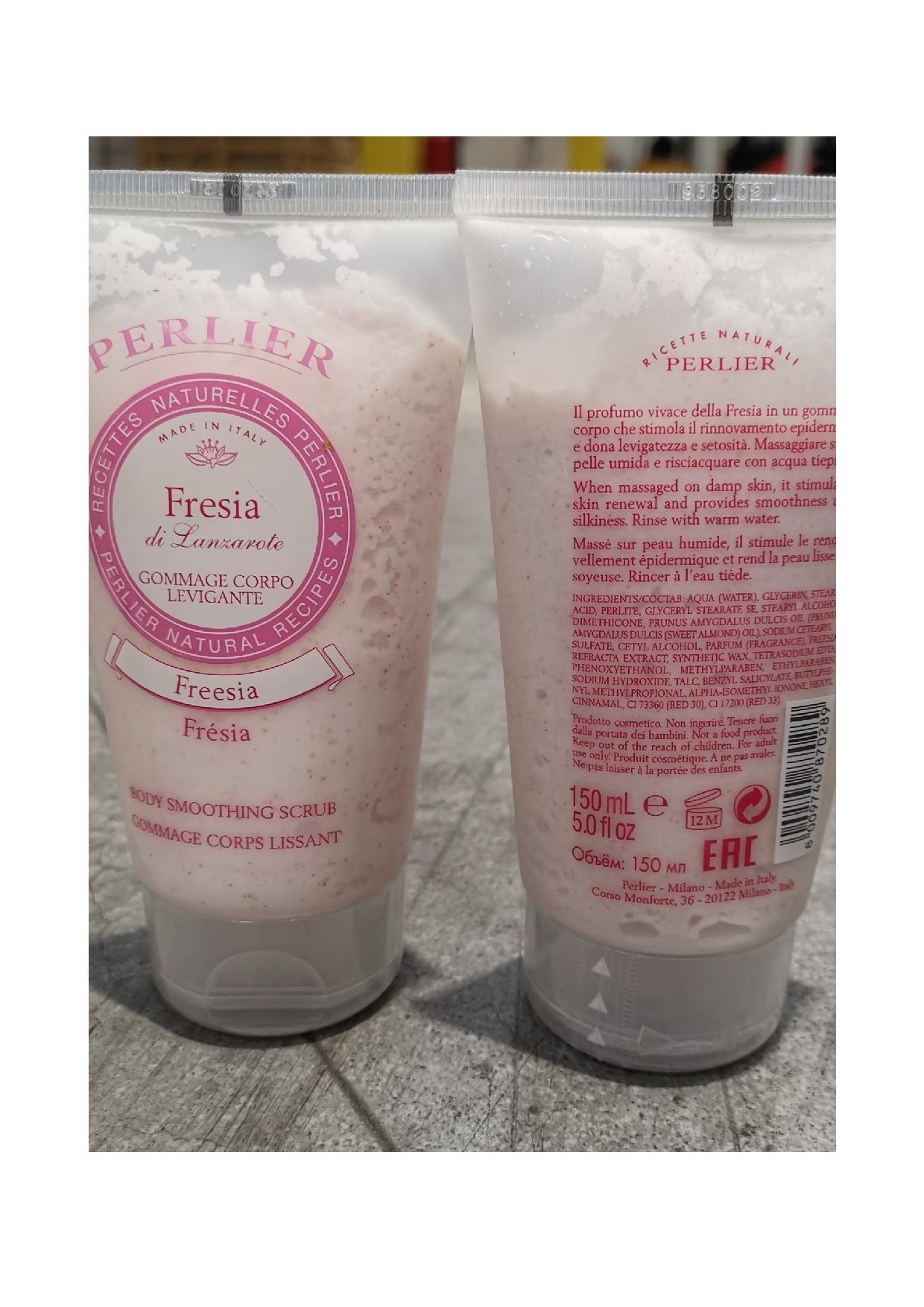 Official image of Body scrub ; Perlier ; Fresia di Lanzarote Gommage corpo levigante published by OECD