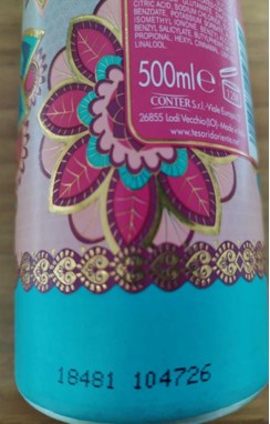 Official image of Bath cream ; Tesori d'Oriente ; Ayurveda published by OECD 3