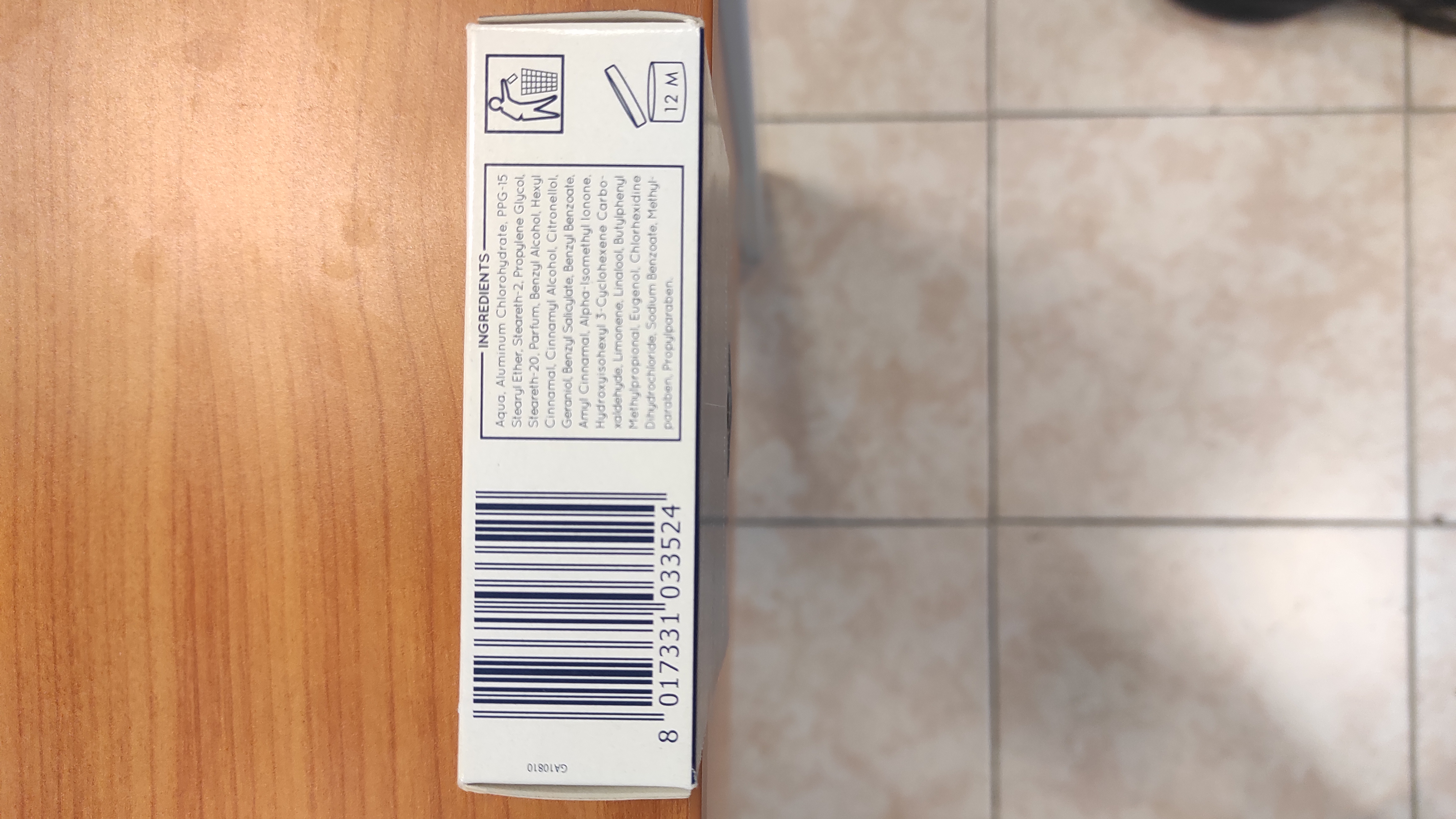 Official image of Deodorant ; Prep ; Crema deodorante published by OECD 2