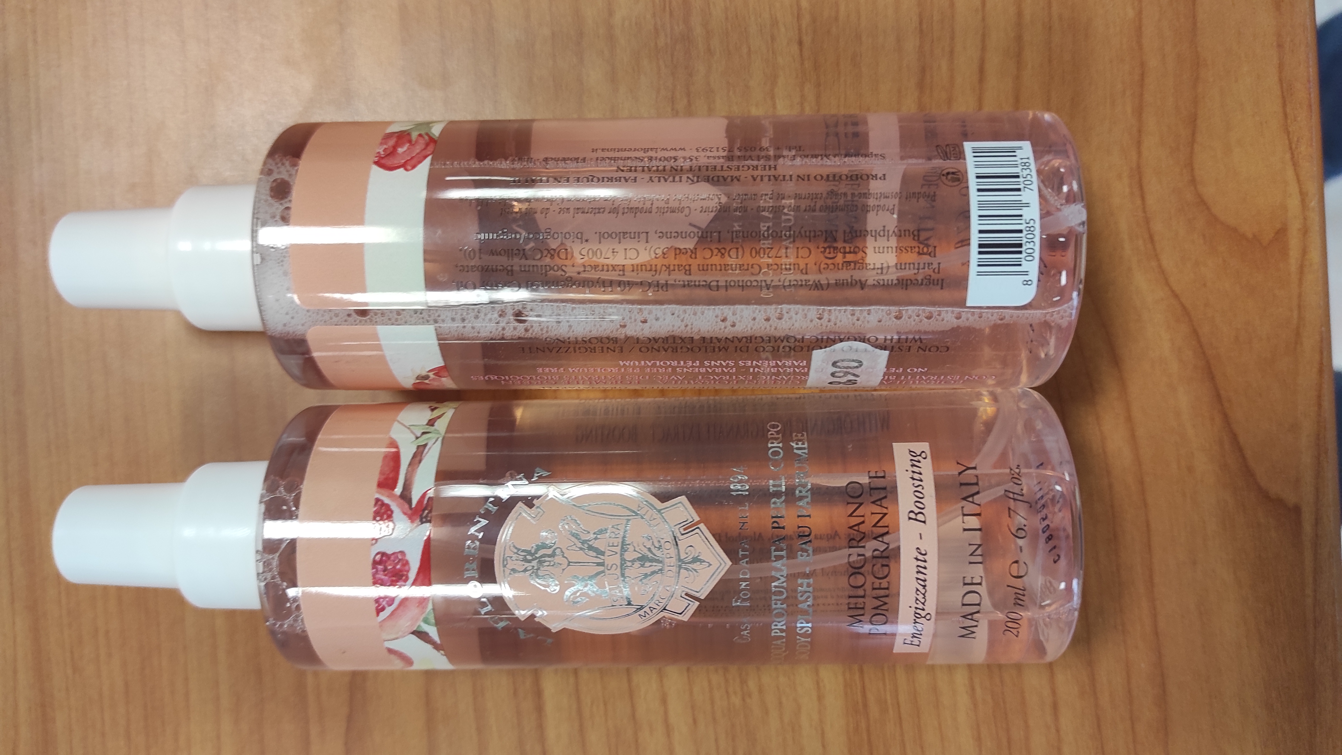 Official image of Scented body water ; La Florentina ; Melograno published by OECD