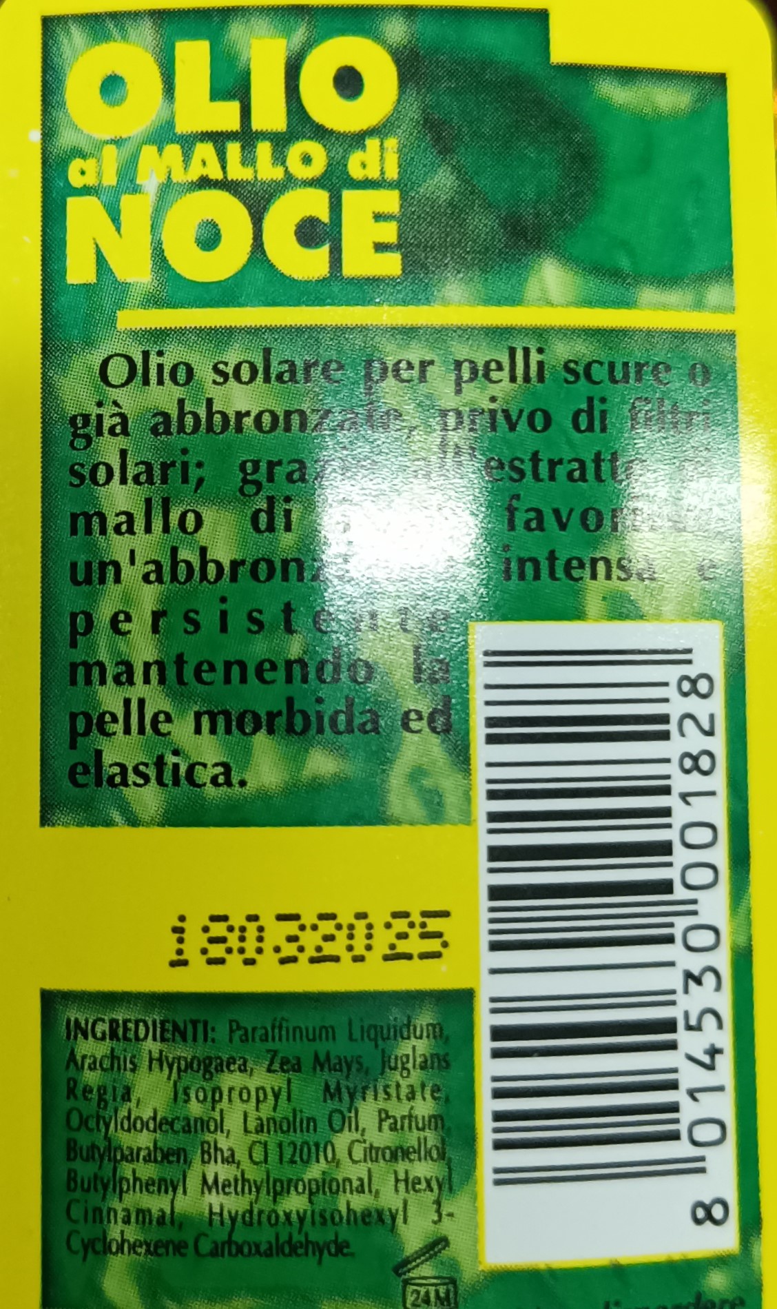 Official image of Body oil ; Kodrap ; Olio all'estratto di carota published by OECD 3