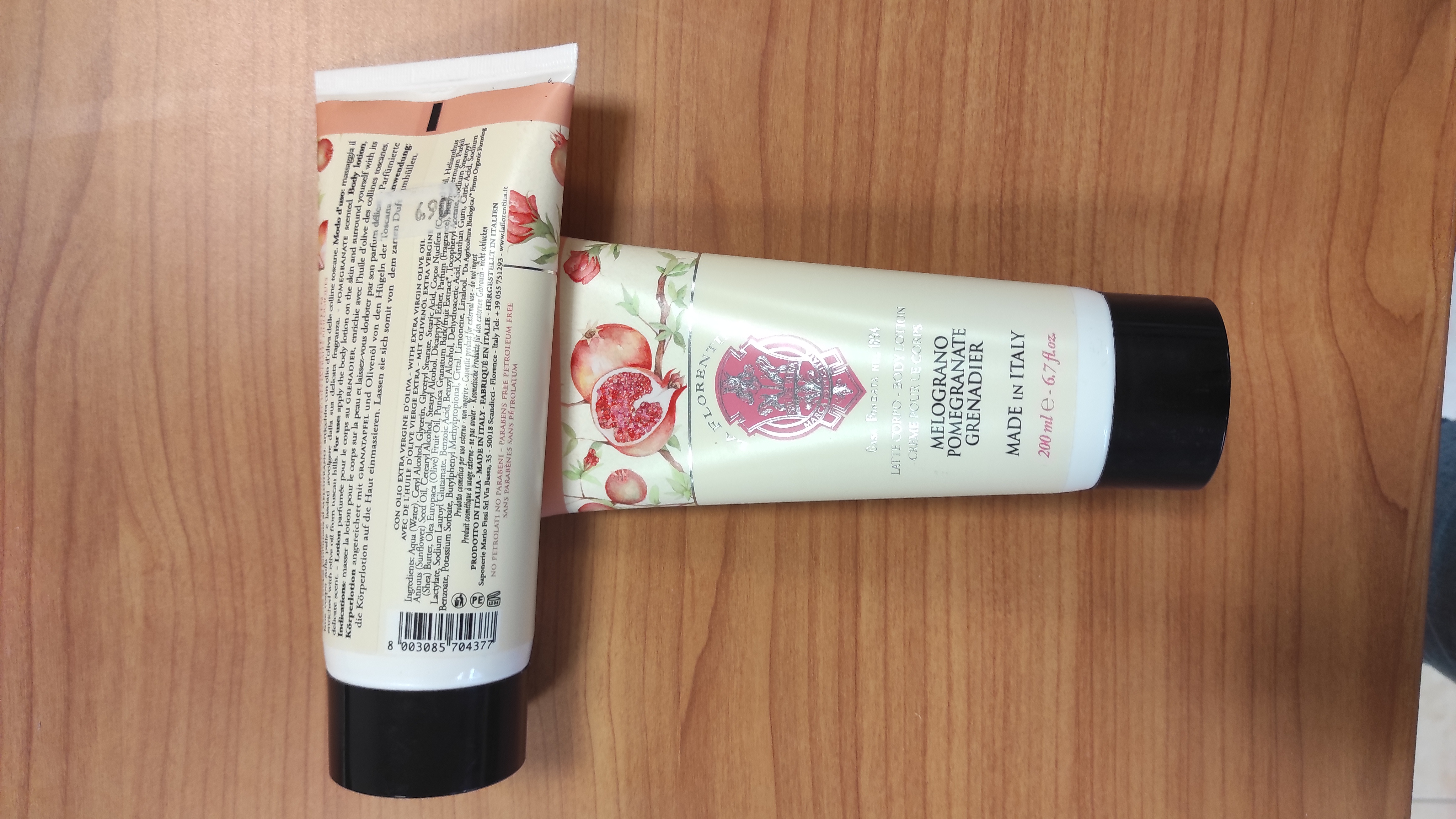 Official image of Body milk ; La Florentina ; Melograno published by OECD