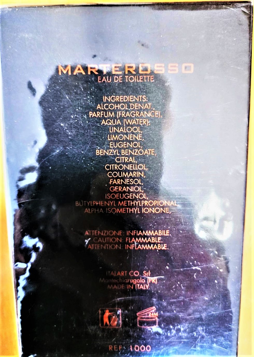 Official image of Eau de toilette ; Battistoni ; Marterosso published by OECD 2