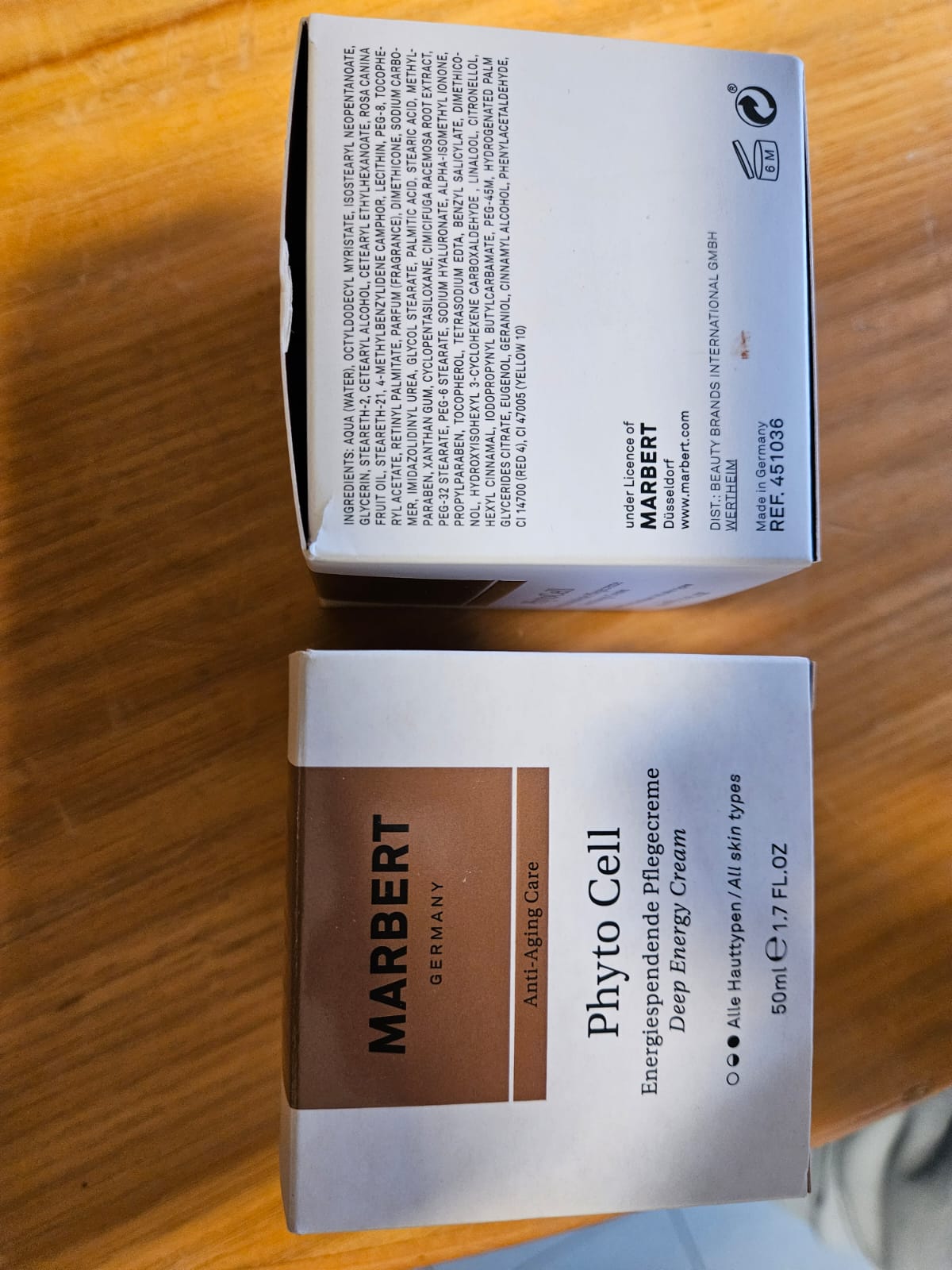Official image of Body cream ; Marbert ; Phyto Cell - Energiespendende Pflegecreme / Deep Energy Cream published by OECD 2