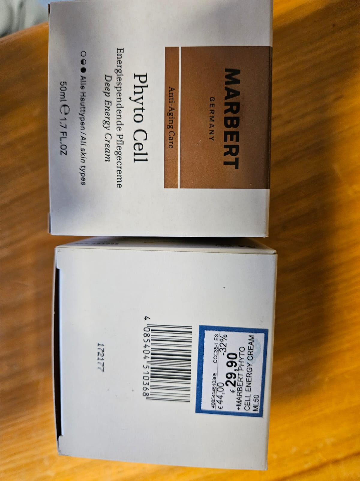 Official image of Body cream ; Marbert ; Phyto Cell - Energiespendende Pflegecreme / Deep Energy Cream published by OECD