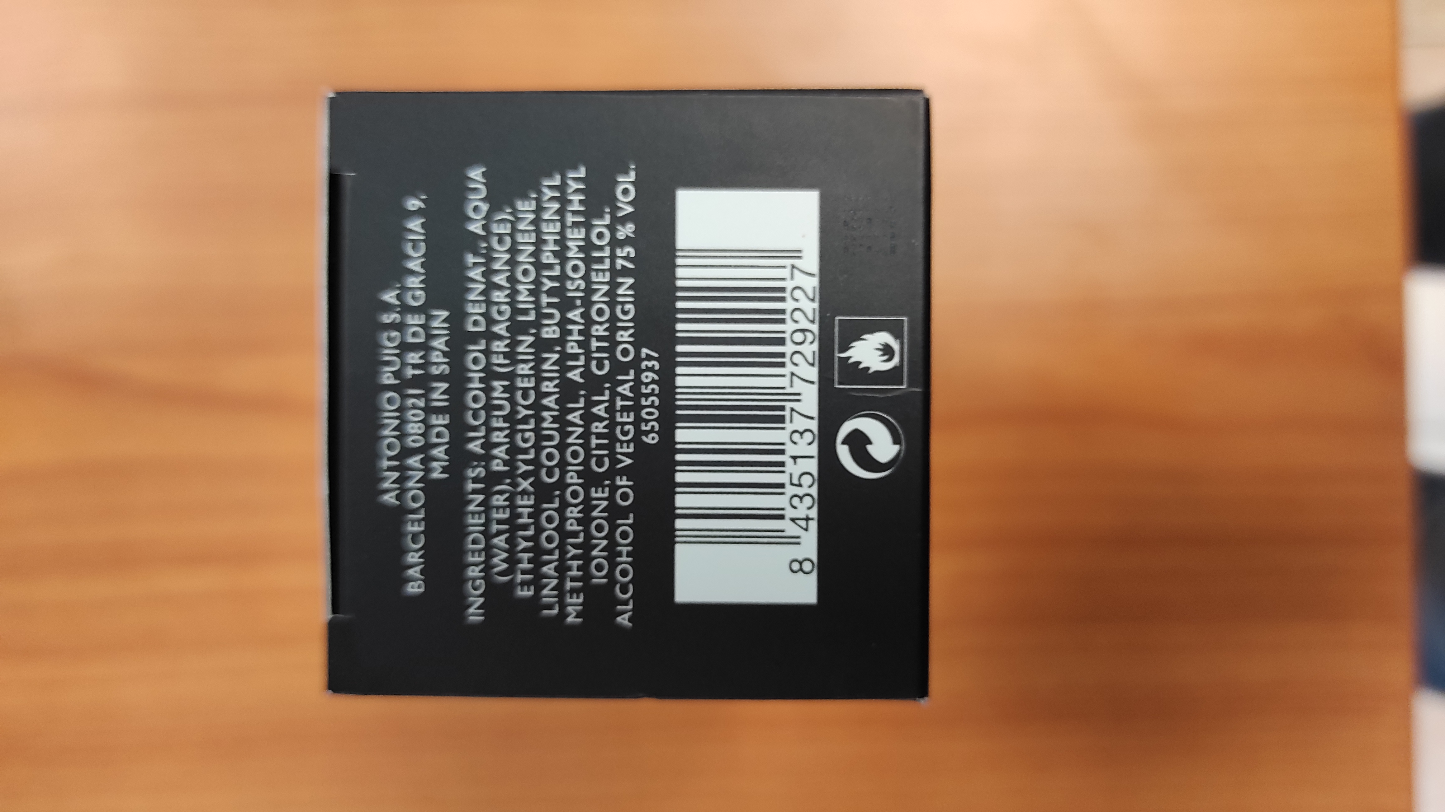 Official image of Deodorant spray ; Prada ; Luna Rossa published by OECD 2