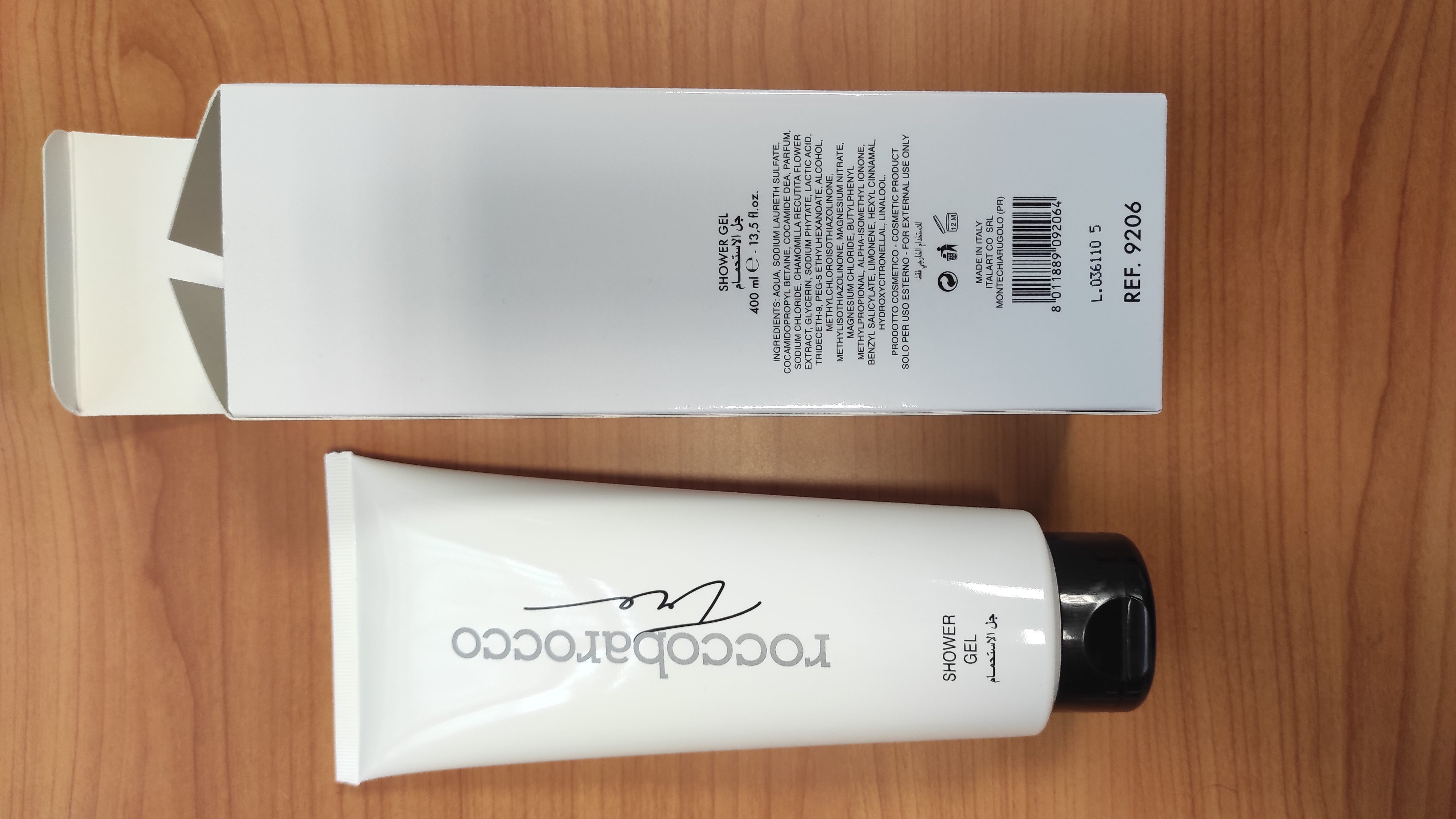 Official image of Shower gel ; roccobarocco ; tre published by OECD