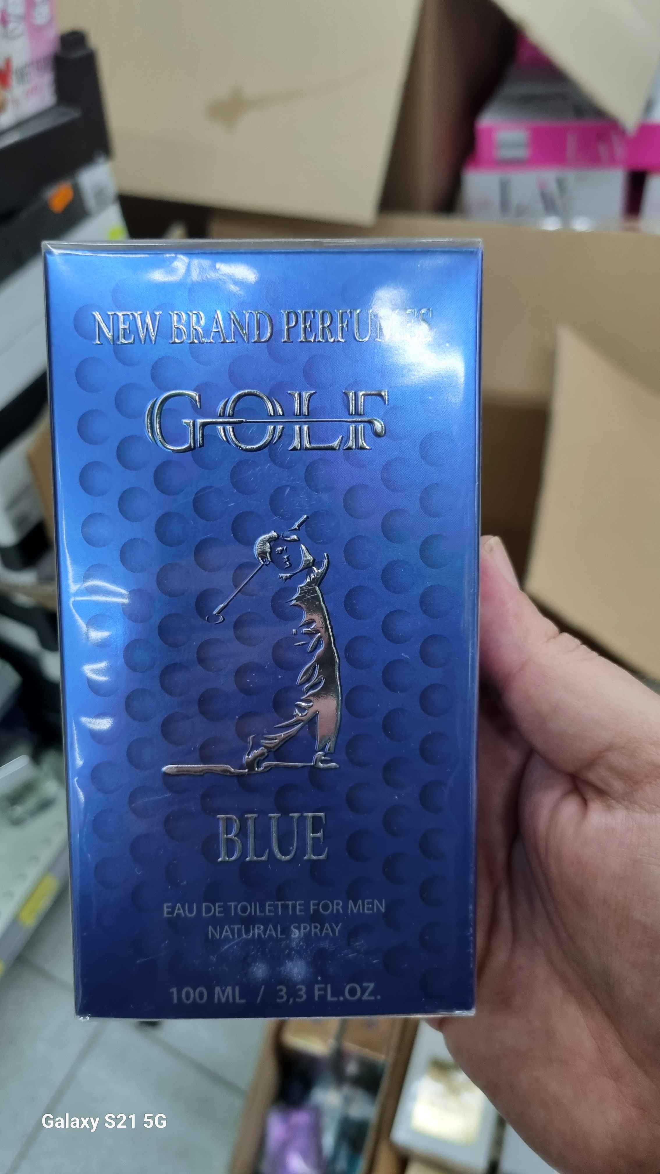 Official image of Eau de toilette ; New Brand Perfumes ; Golf blue published by OECD