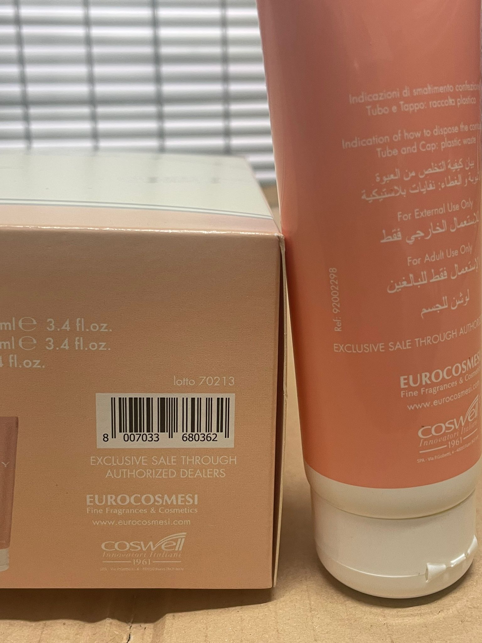 Official image of Body milk ; Genny Caress ; LATTE CORPO BODY LOTION published by OECD 3