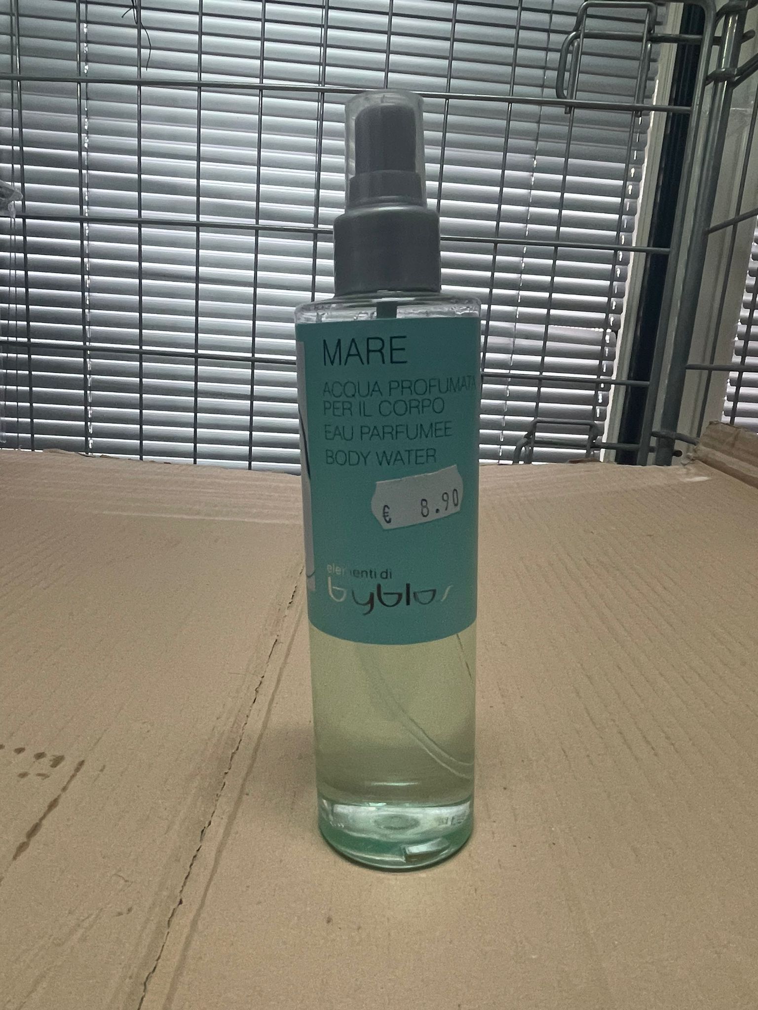 Official image of Scented body water ; Elementi di Byblos ; Mare published by OECD 3