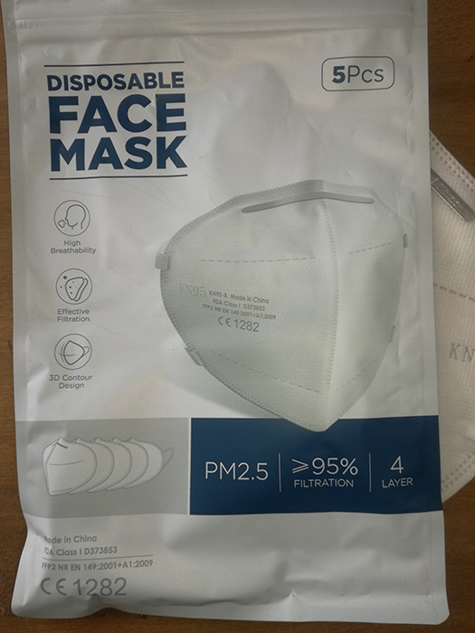 Official image of Particle filter mask ; Unknown ; Disposable FACE MASK published by OECD 2