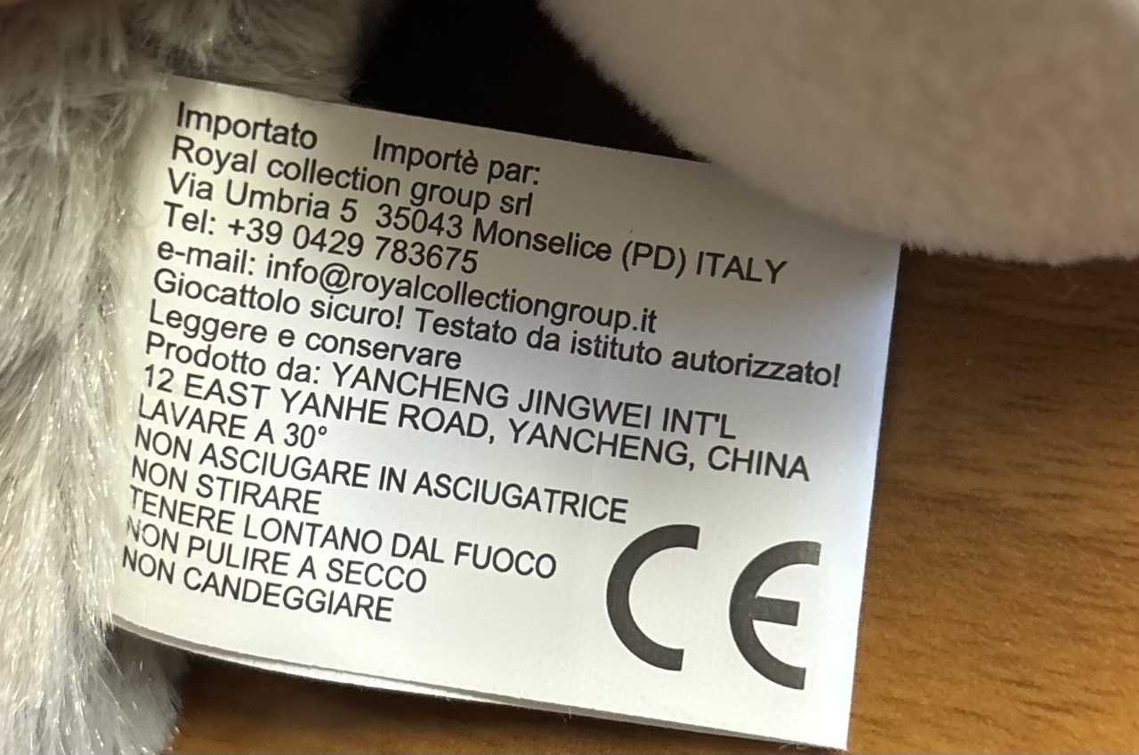 Official image of Soft toy ; I teneroni ; Orso peluche published by OECD 2