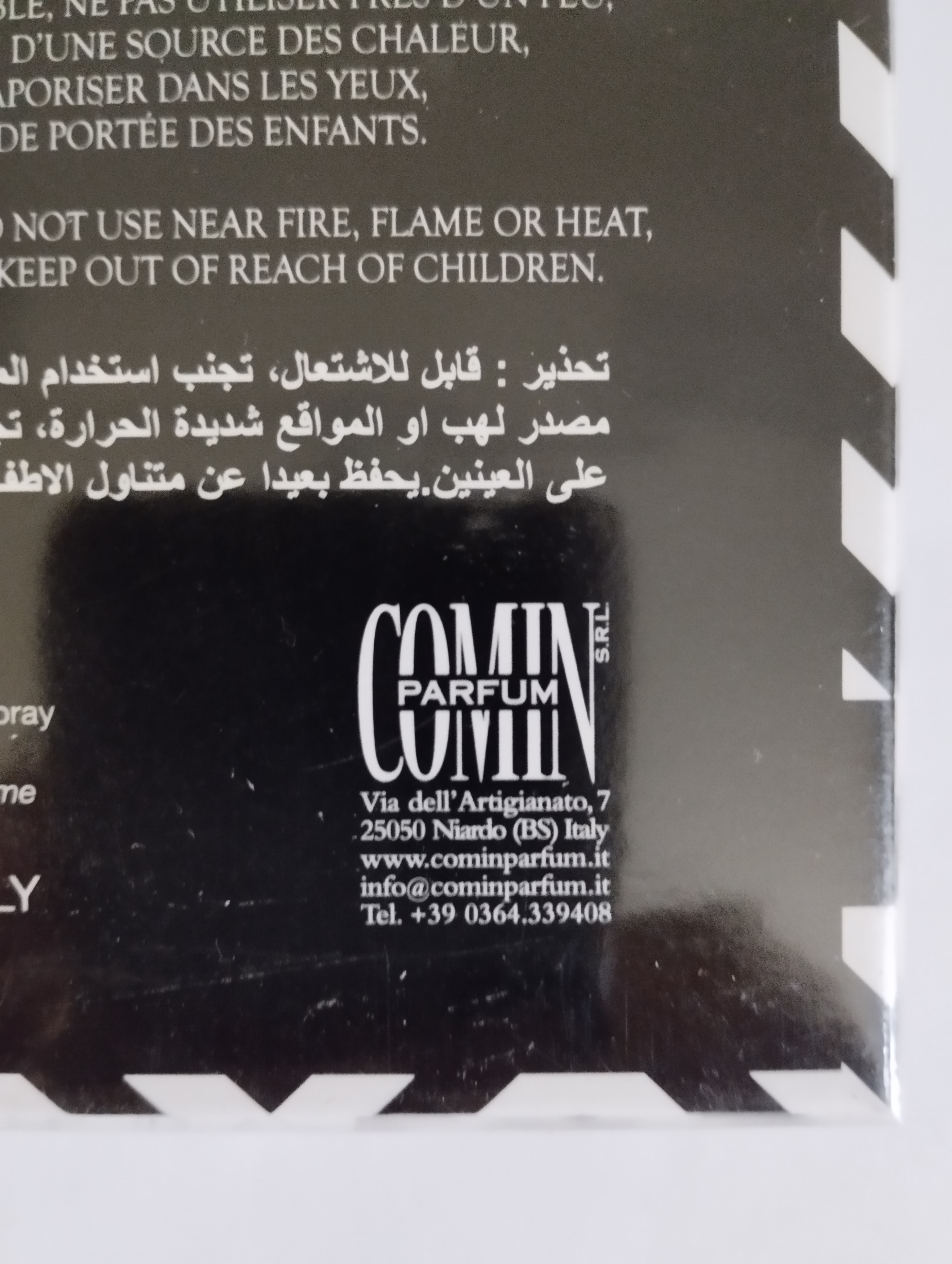 Official image of Eau de toilette ; Comin parfum ; Mariama published by OECD 2