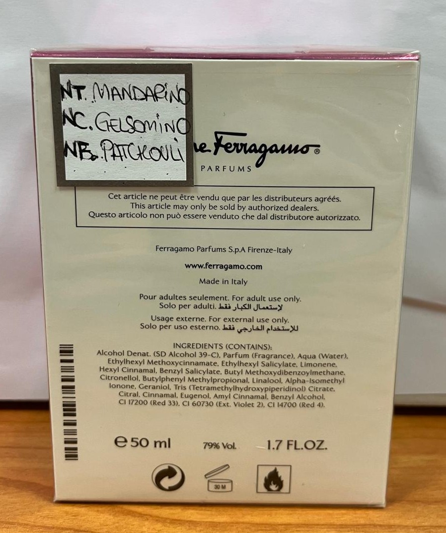 Official image of Perfume ; Salvatore Ferragamo ; F for Fascinating Night published by OECD 2