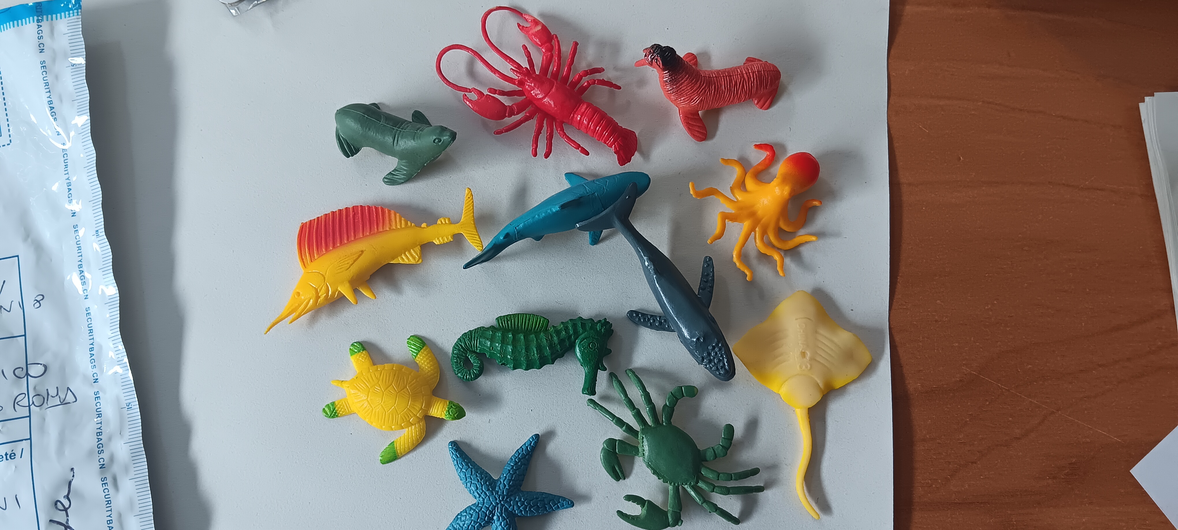 Official image of Plastic toy ; Già Quinto ; Animali marini published by OECD 4