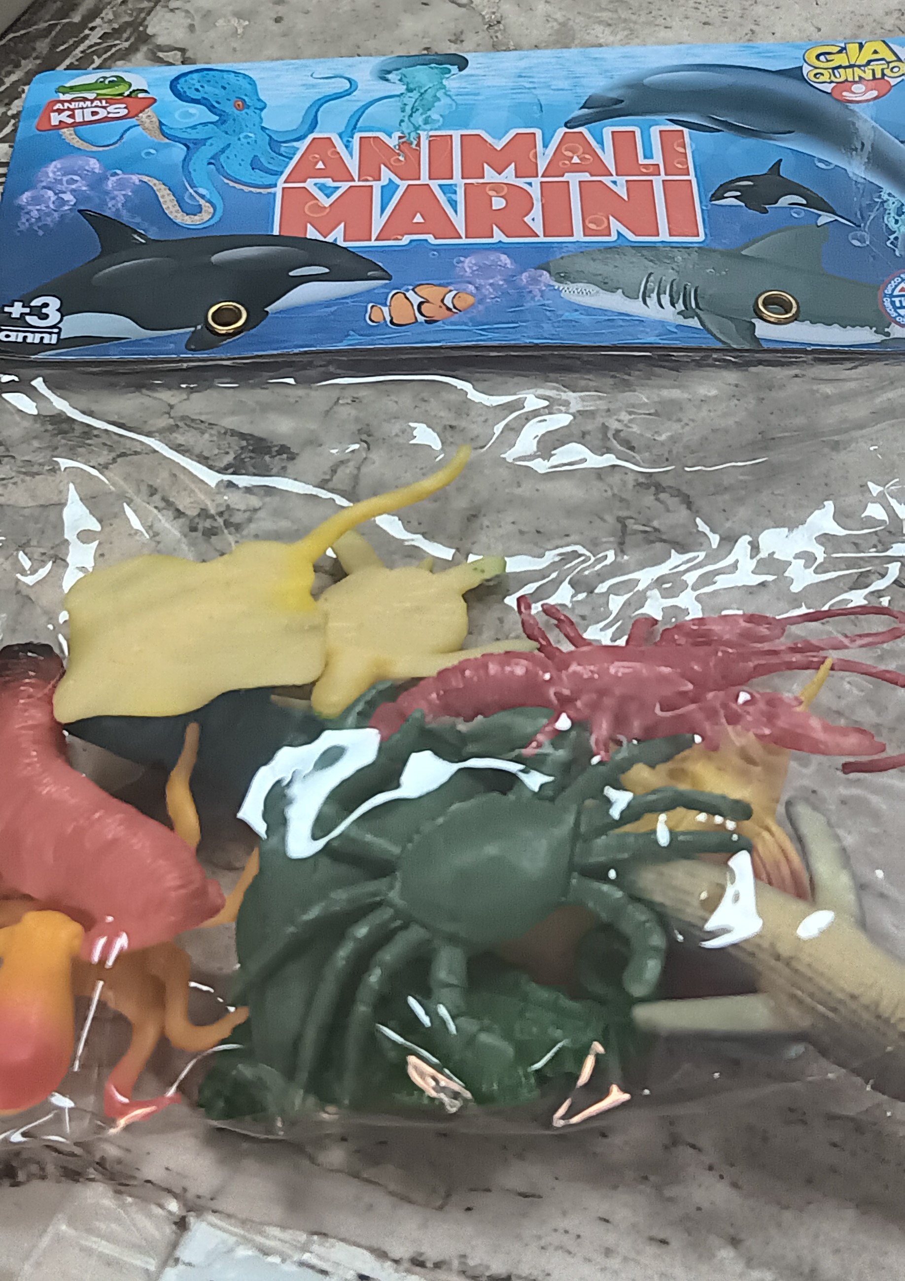 Official image of Plastic toy ; Già Quinto ; Animali marini published by OECD