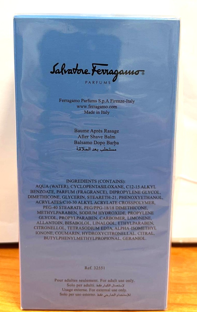 Official image of Aftershave ; Salvatore Ferragamo ; Acqua Essenziale published by OECD 2