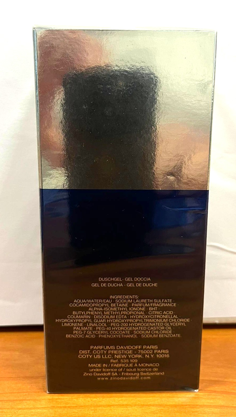 Official image of Shower gel ; Davidoff ; Night Dive published by OECD 2