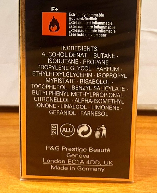 Official image of Deodorant ; Hugo Boss ; Nuit pour femme published by OECD 4