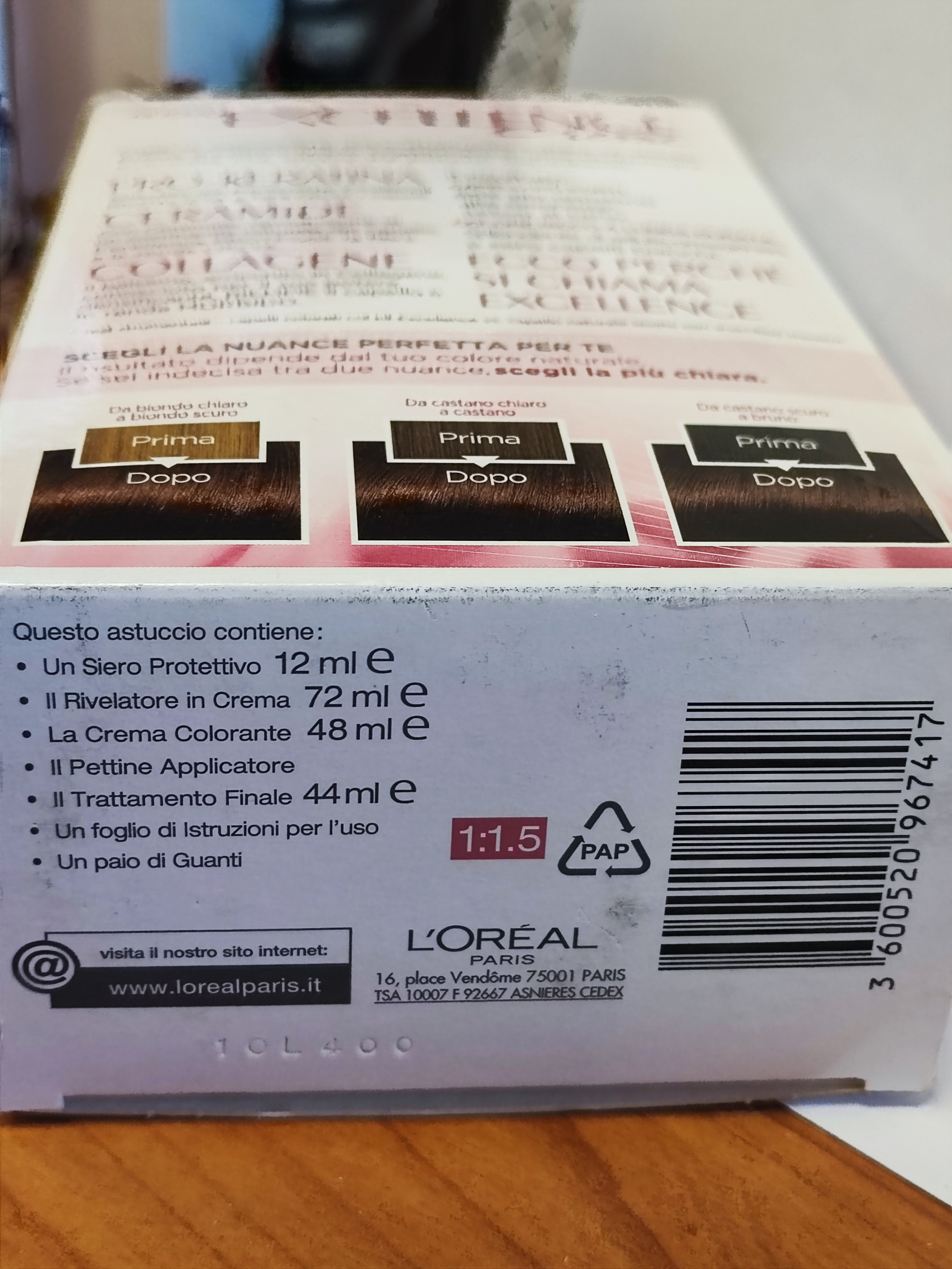 Official image of Hair dye ; L'OREAL ; Excellence creme published by OECD 5