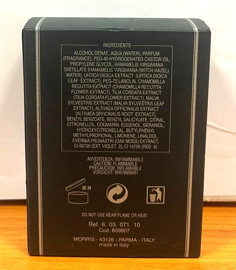 Official image of Aftershave ; Grigioperla ; Grigioperla published by OECD 2